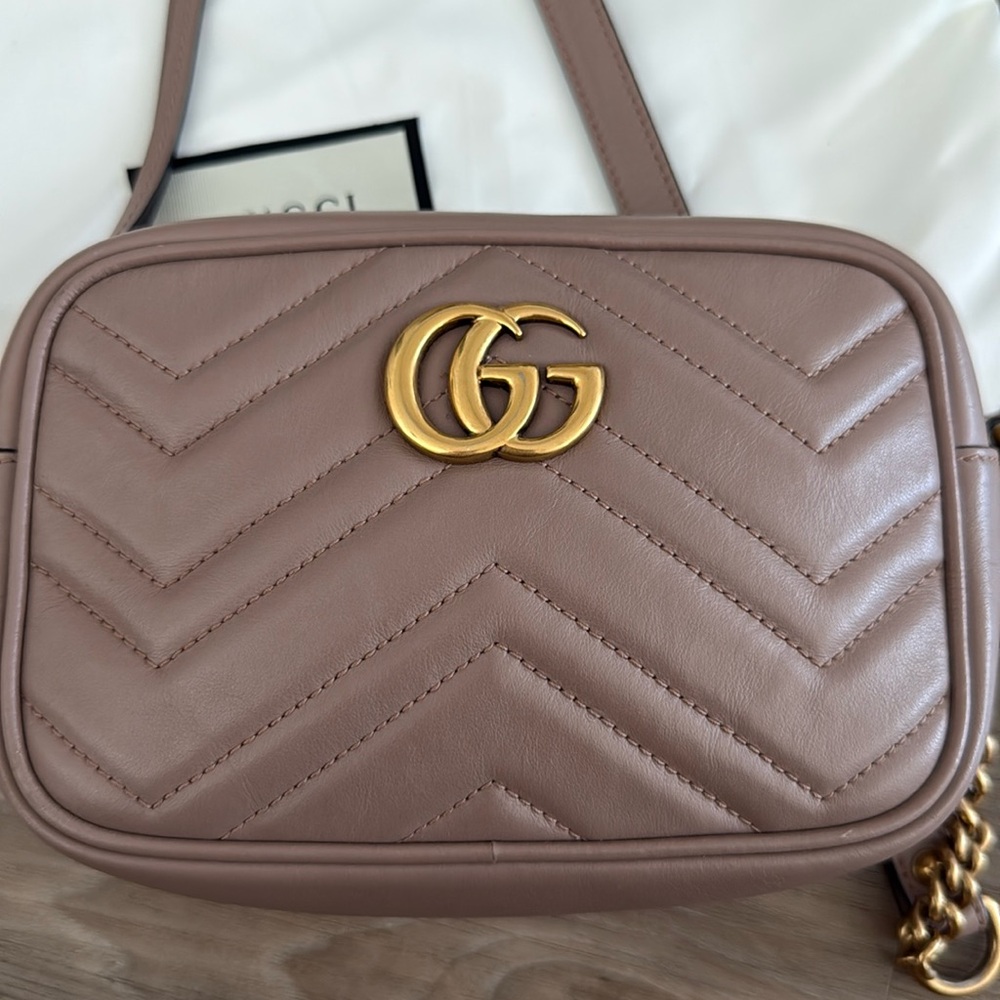 Gucci mini GG Marmont chain shoulder bag - Picture 3 of 11